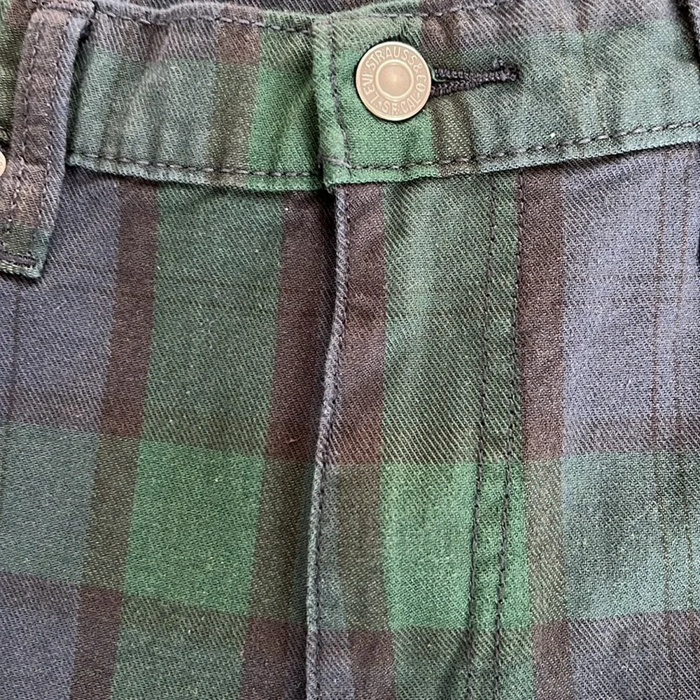 Levi’s 502 Jeans in Plaid green,blue and black 36x32 - Picture 4 of 9